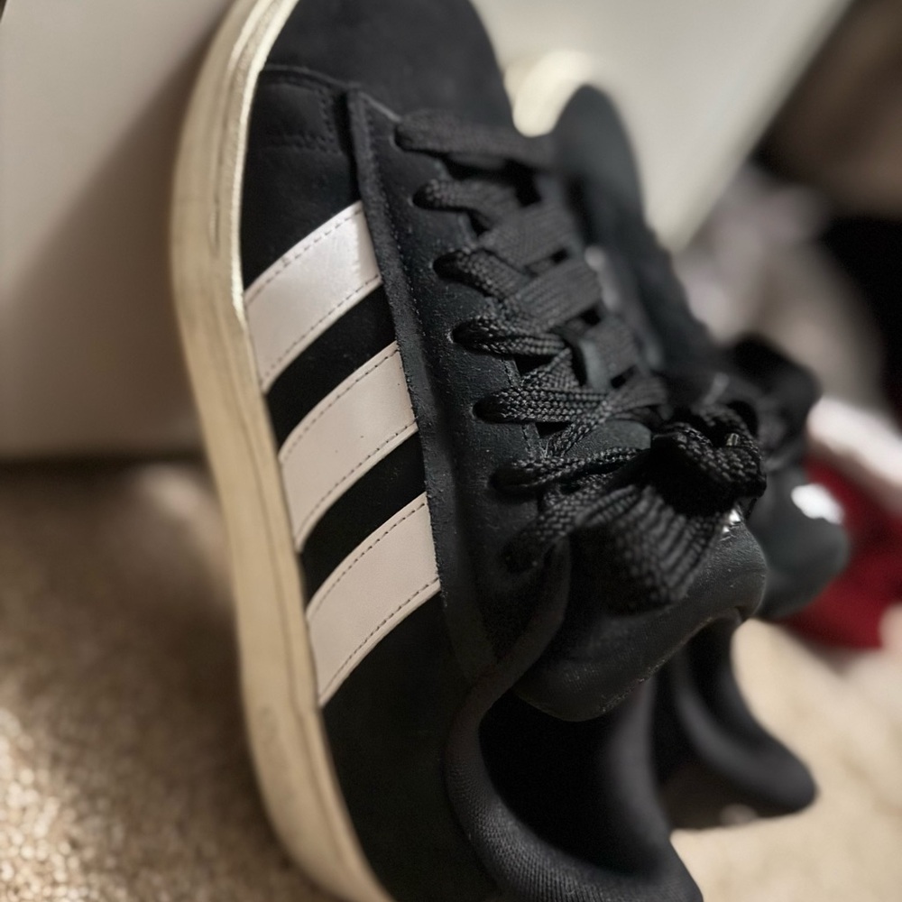Adidas grand court alpha women’s Black and White Striped Sneakers